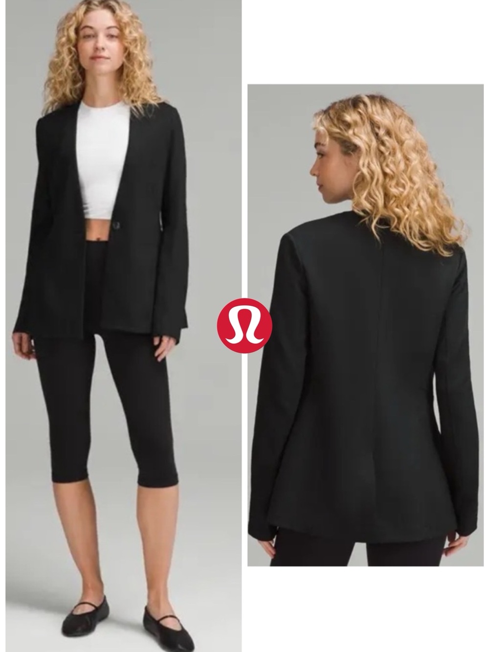 Like New - Lululemon Stretch Knit Blazer in Black (XL)